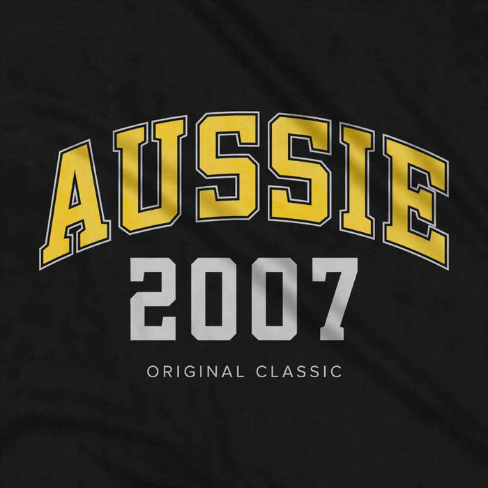 Aussie College Style 18th birthday t-shirt