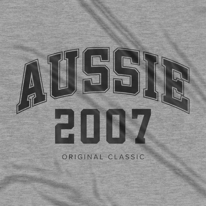 Aussie College Style 18th birthday t-shirt