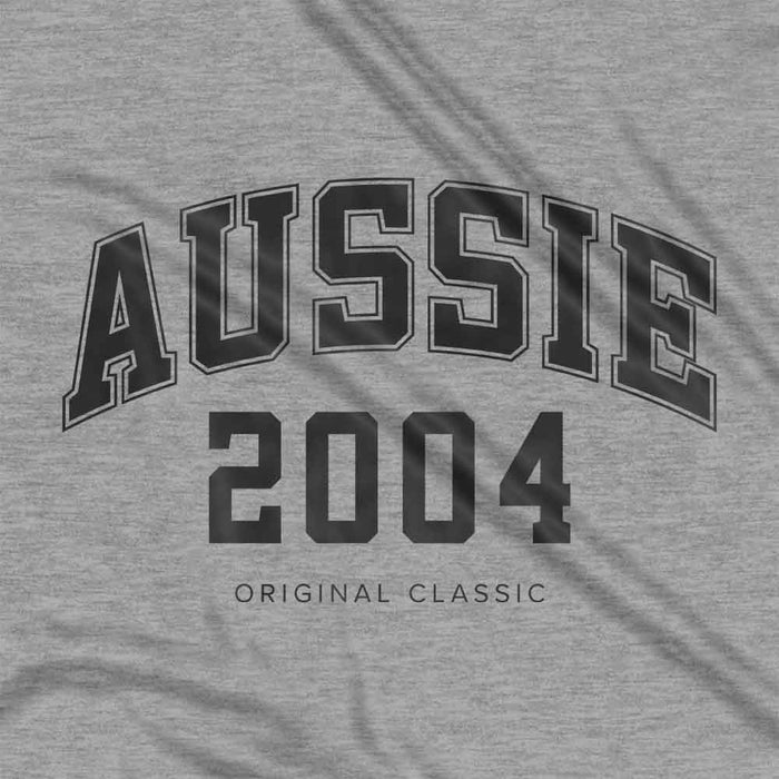 Aussie College Style 21st birthday t-shirt