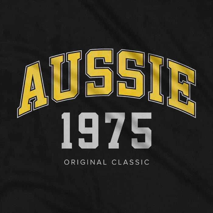 Aussie College Style 50th birthday t-shirt