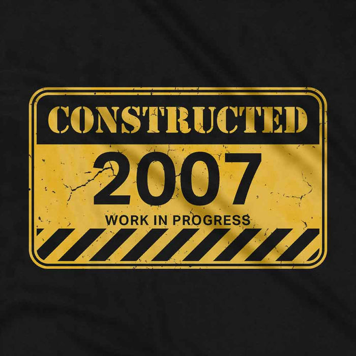 Constructed 18th birthday t-shirt