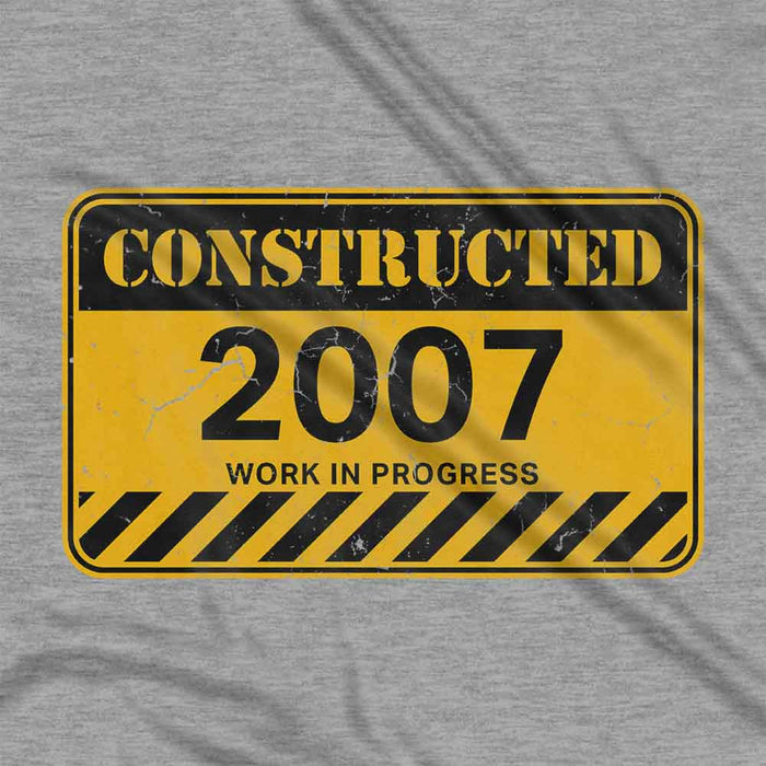 Constructed 18th birthday t-shirt
