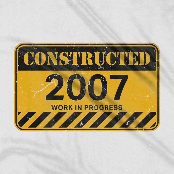 Constructed 18th birthday t-shirt