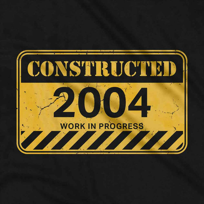 Constructed 21st birthday t-shirt