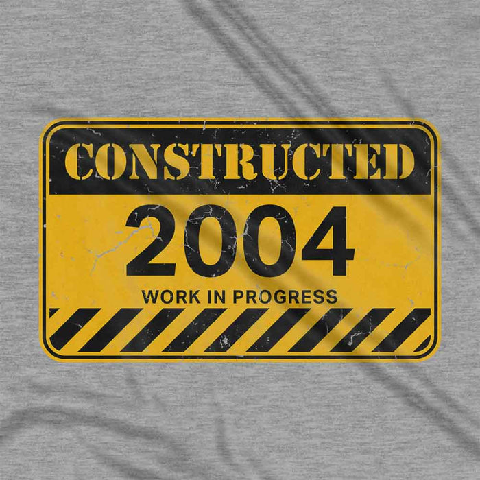 Constructed 21st birthday t-shirt