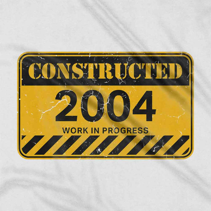 Constructed 21st birthday t-shirt