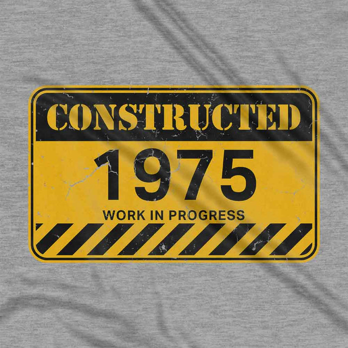 Constructed 50th birthday t-shirt