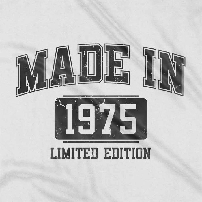 Made In College Style 50th birthday t-shirt