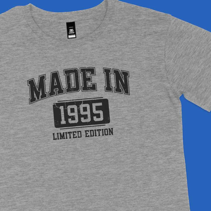 Made In College Style 30th birthday t-shirt