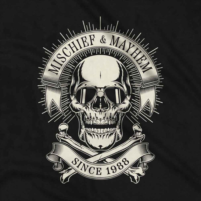 Mischief & Mayhem birthday t-shirt
