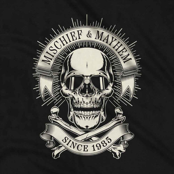 Mischief & Mayhem 40th birthday t-shirt
