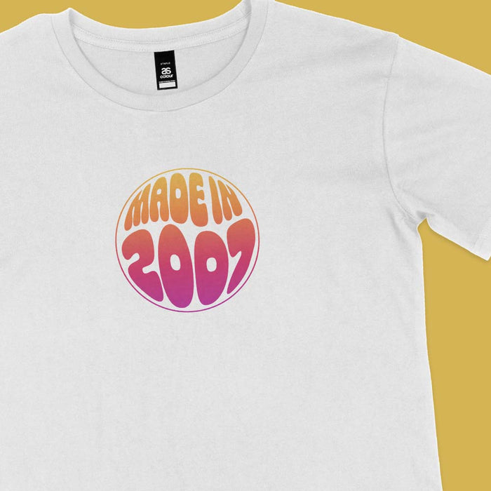 Retro Circle 18th birthday t-shirt